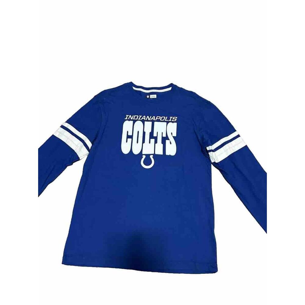 NFL Team Apparel Indianapolis Colts Men's Large Pullover T-shirt Long Sleeve